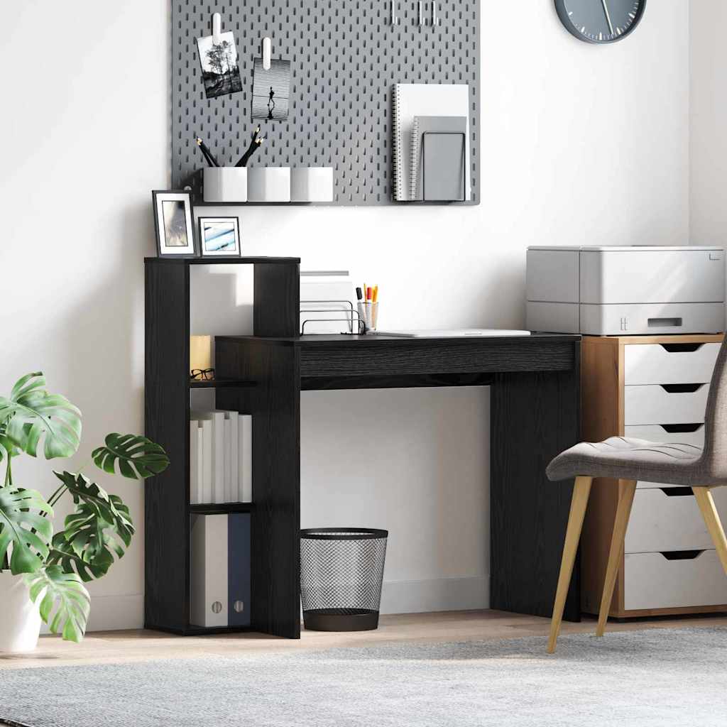 Computer Desk Black oak Engineered wood, Black oak veneer Compact