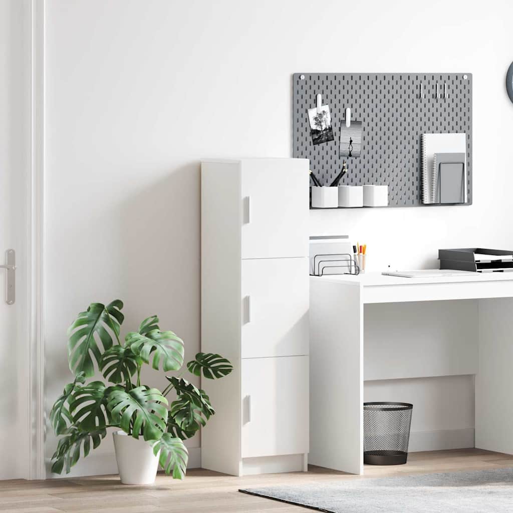 White Sideboard White MDF Wood Medium White Sideboard