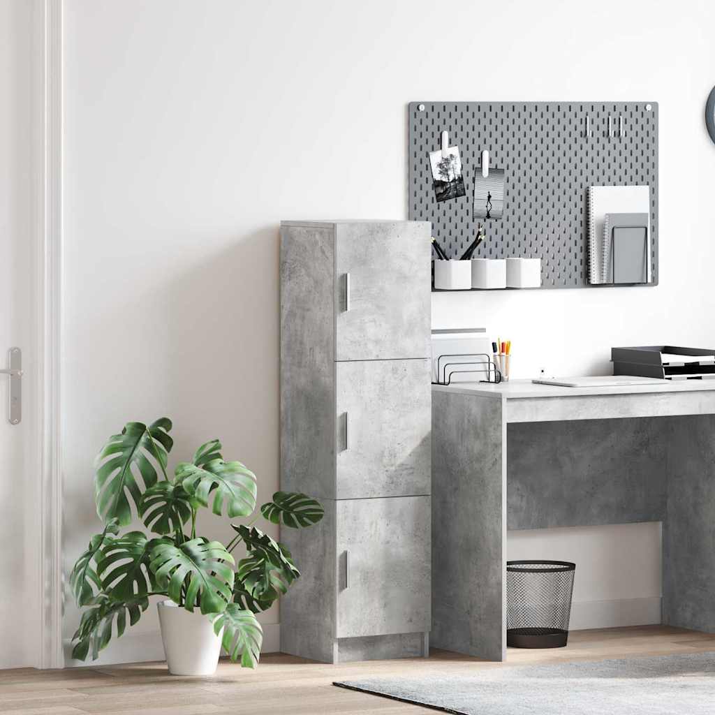 Grey Sideboard Concrete grey Particle board Large Sideboard