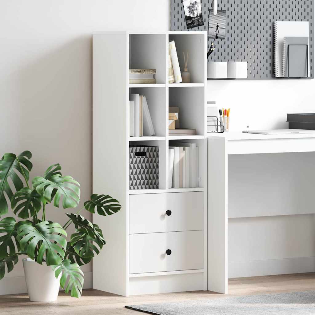 White Shelving Unit White MDF Standard White Shelving Unit