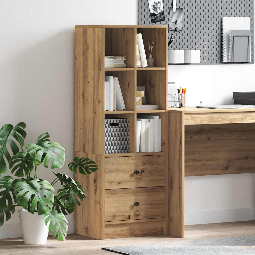 Artisan Oak Shelving Unit Artisan Oak Engineered wood Medium