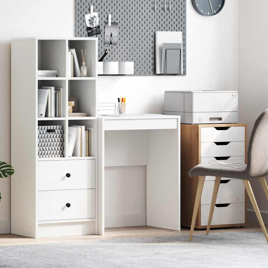 Minimalist Writing Desk White Particle board 60 x 40 x 76 cm