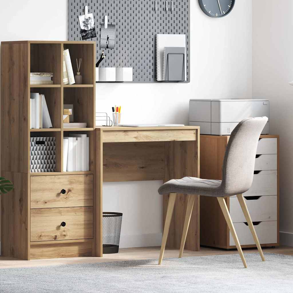 Writing Desk Artisan Oak Engineered Wood Medium Durable