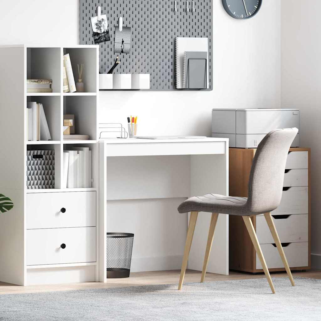 Writing Desk White MDF 80 x 40 x 76 cm Simple Writing Desk