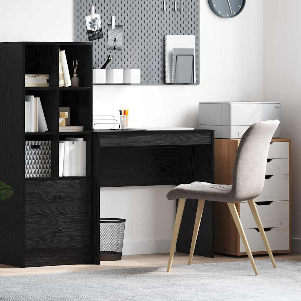 Black Oak Writing Desk Black oak Engineered wood 80 x 40 x 76 cm