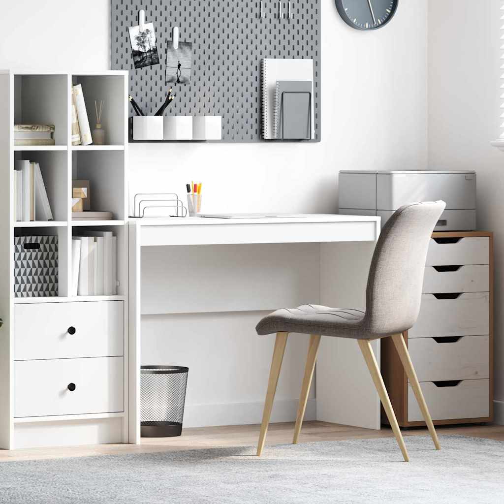 Writing Desk White Particle board Medium Simple Writing Desk