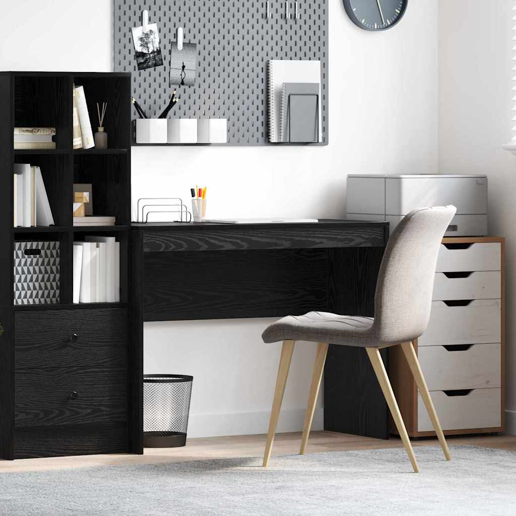 Black Oak Writing Desk Black oak Engineered wood 100 x 40 x 76 cm