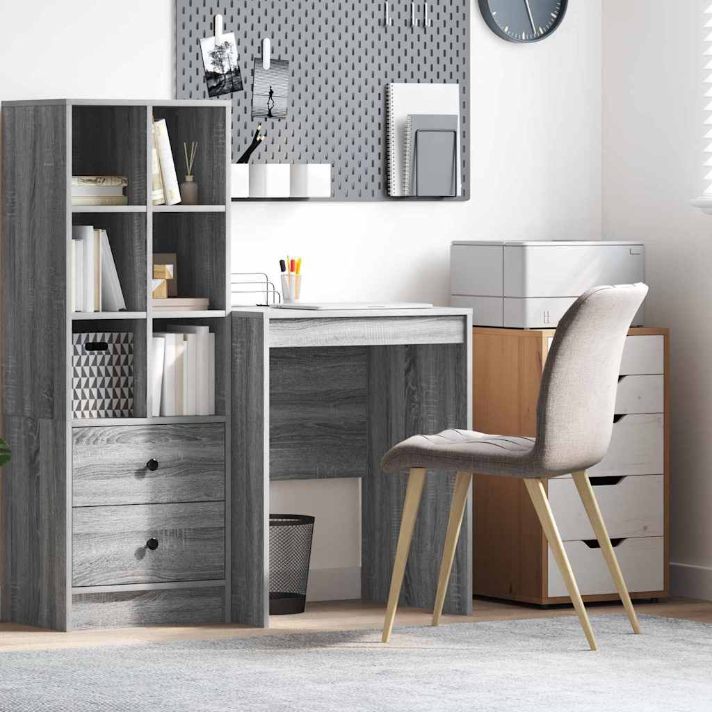 Writing Desk Grey sonoma Particle board 60 x 50 x 76 cm Simple
