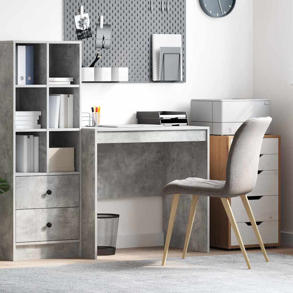 Desk Concrete Grey 80x50x76 cm Engineered wood