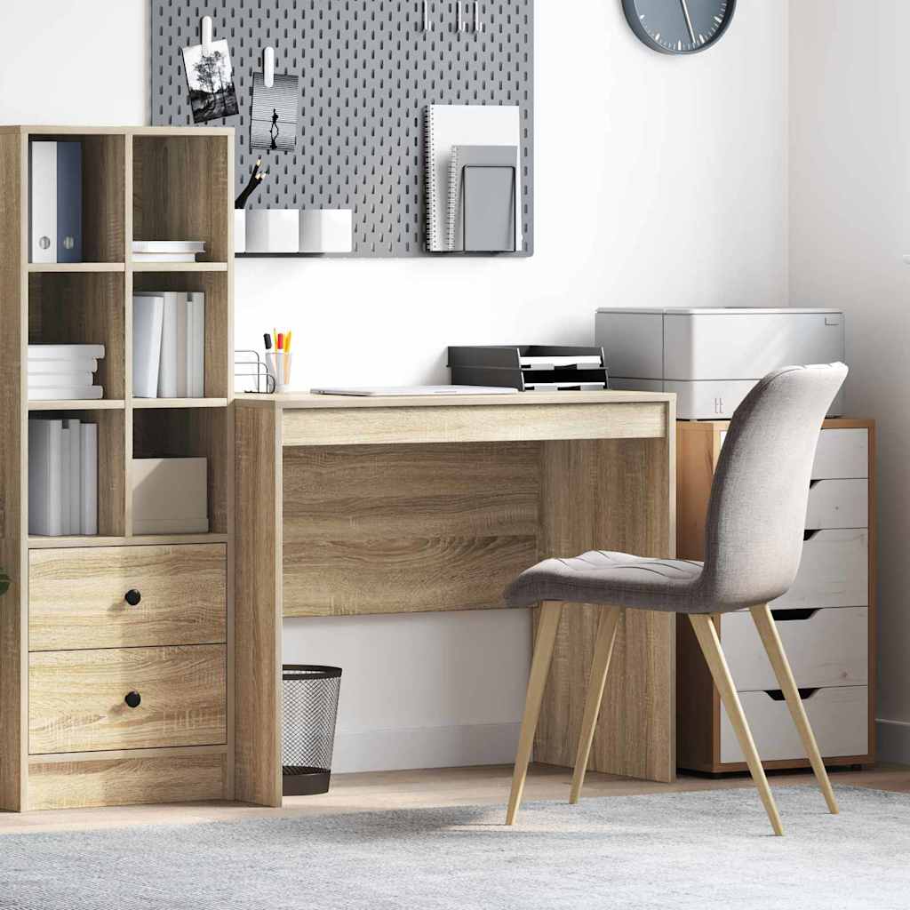Writing Desk Sonoma oak Particle board 90 x 50 x 76 cm Simple
