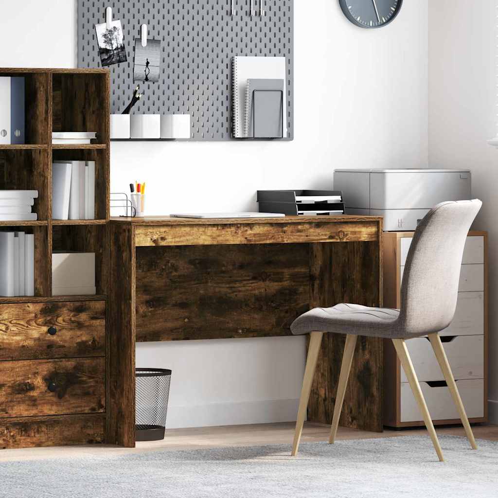 Writing Desk Smoked Oak Particle board 100 x 50 x 76 cm Durable