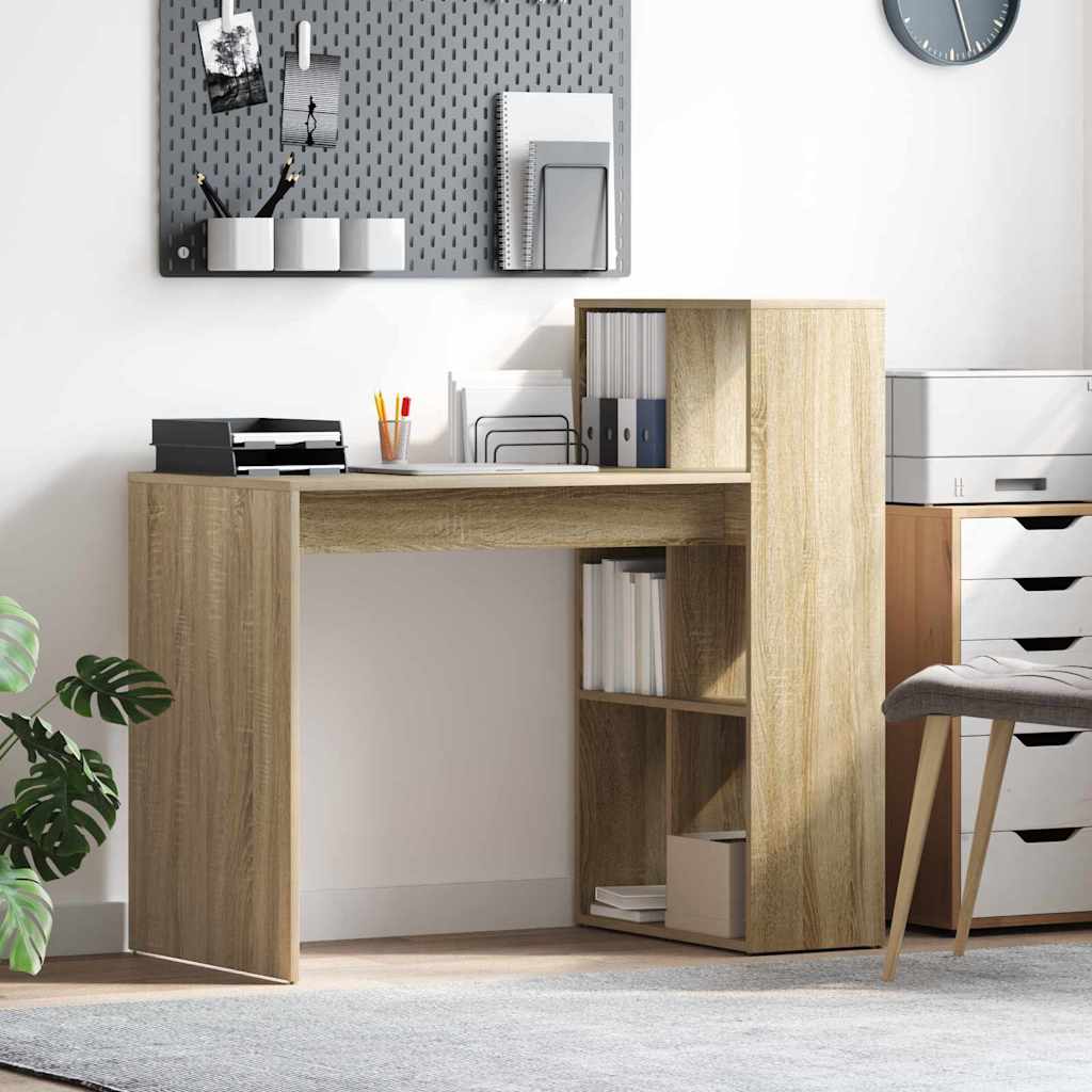 Computer Desk Sonoma oak Engineered wood Medium Computer Desk