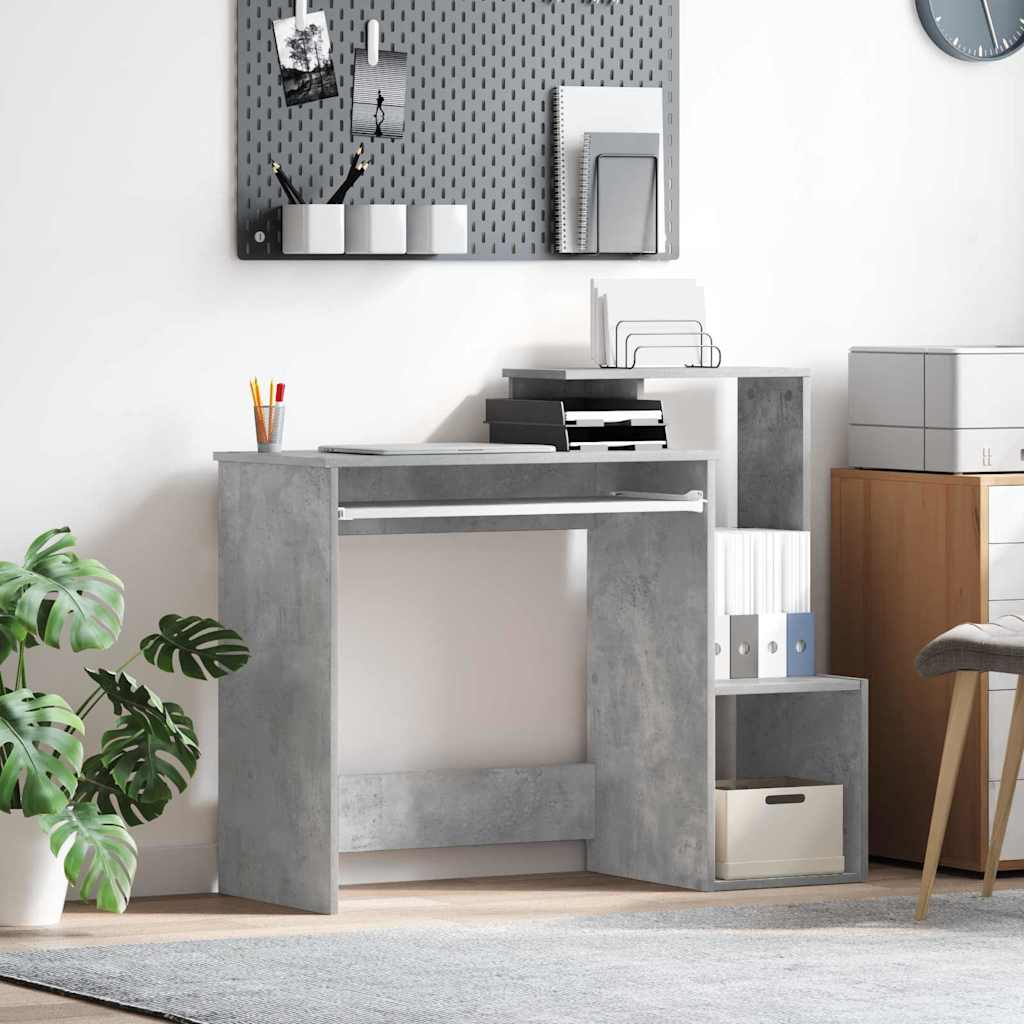Grey Computer Desk Concrete grey