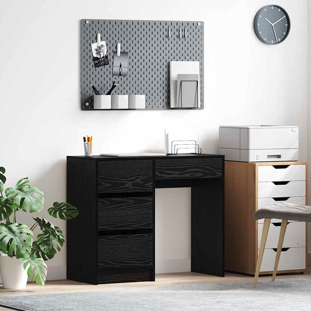 Black Oak Writing Desk Black oak Particle board, laminate Compact