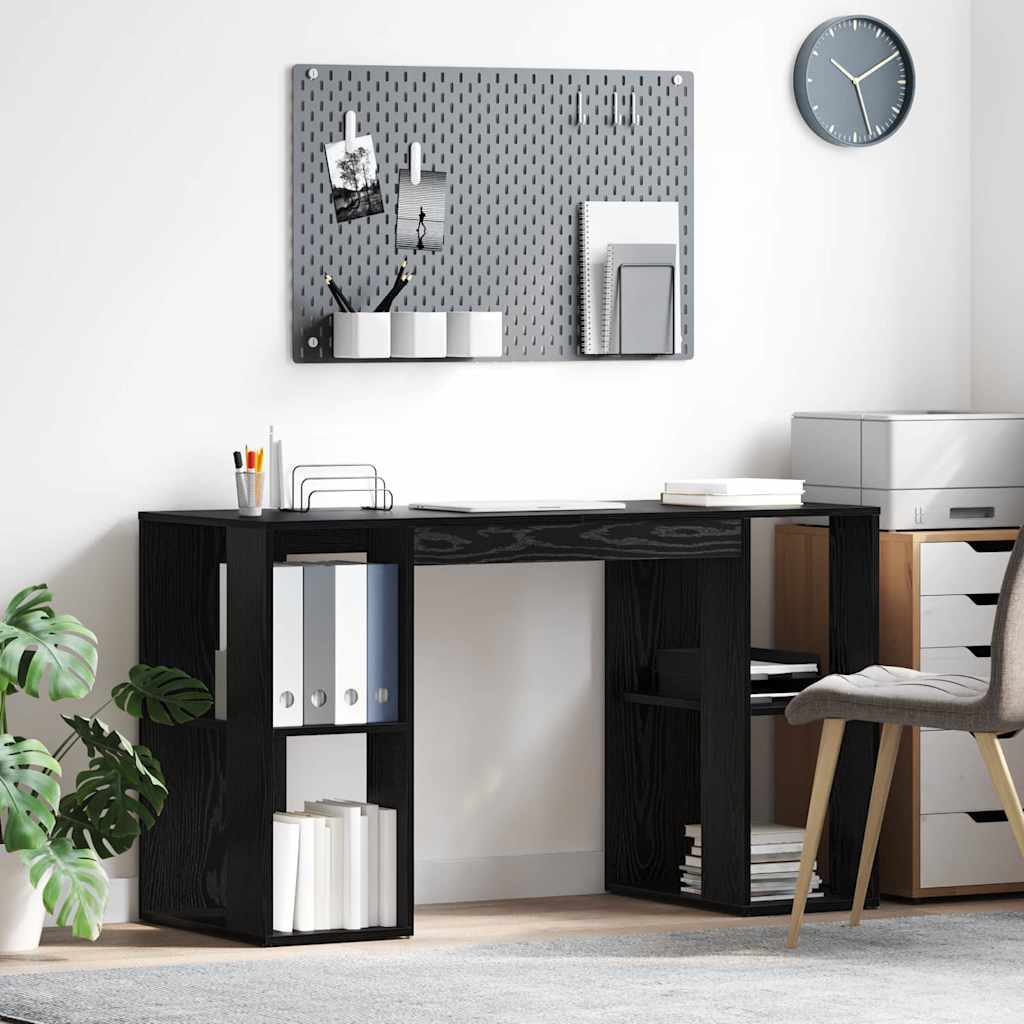 Black Oak Computer Desk Black Oak MDF Medium