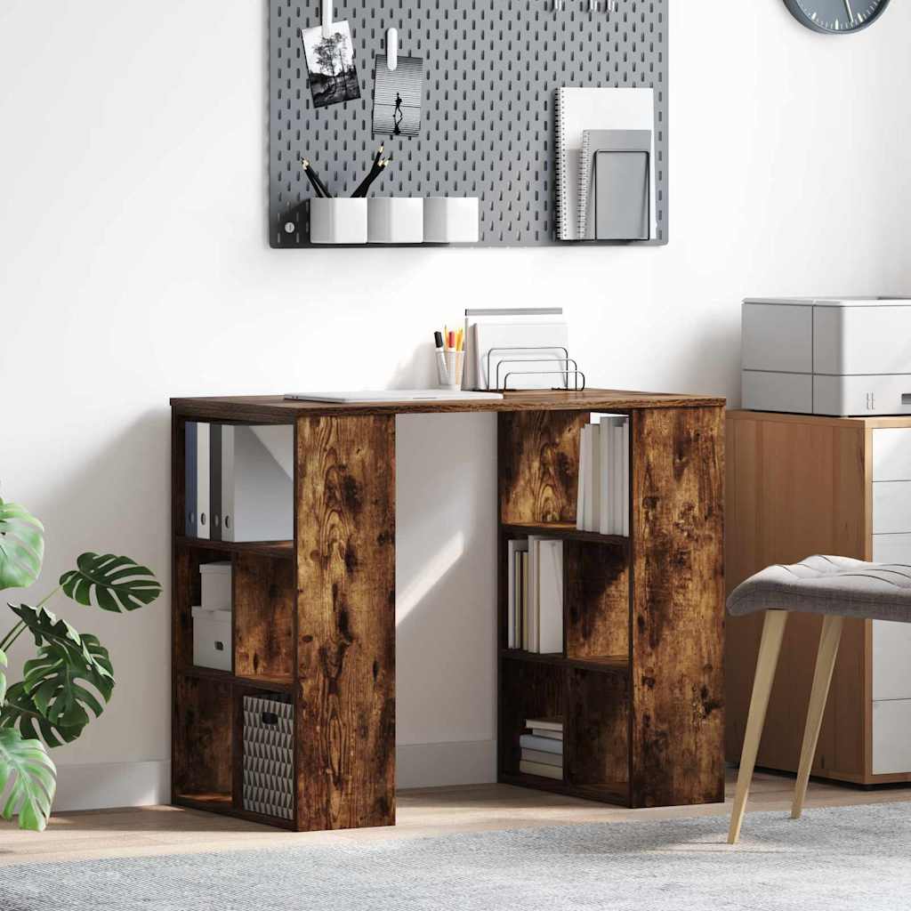 Corner Desk Smoked oak Engineered wood Medium Corner Desk