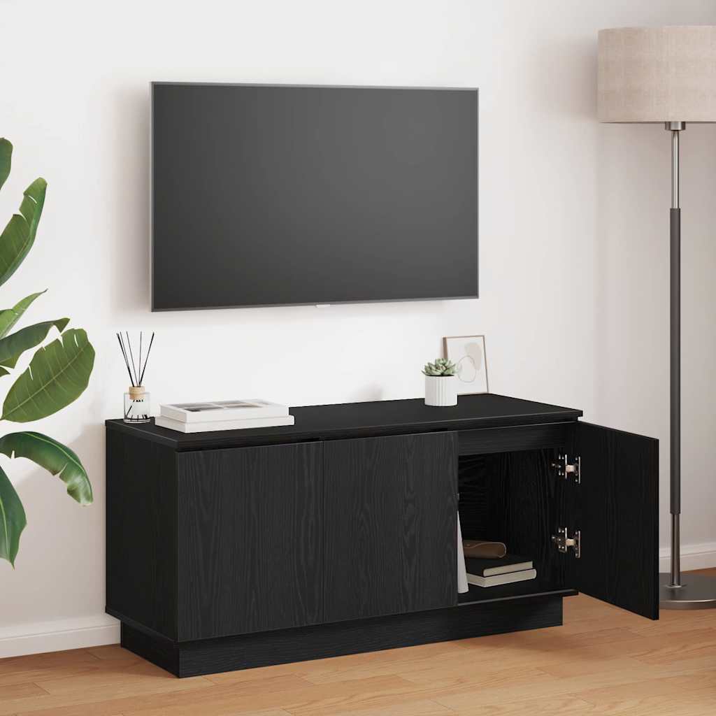 TV Cabinet Black 100x38x49 cm Engineered Wood