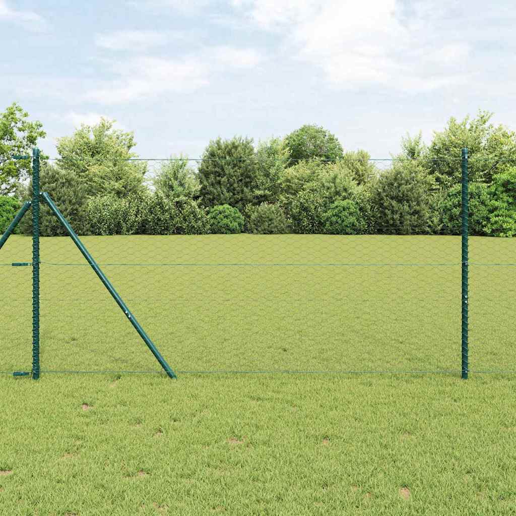 Hexagon Fence Grey 1.4x50 m Steel