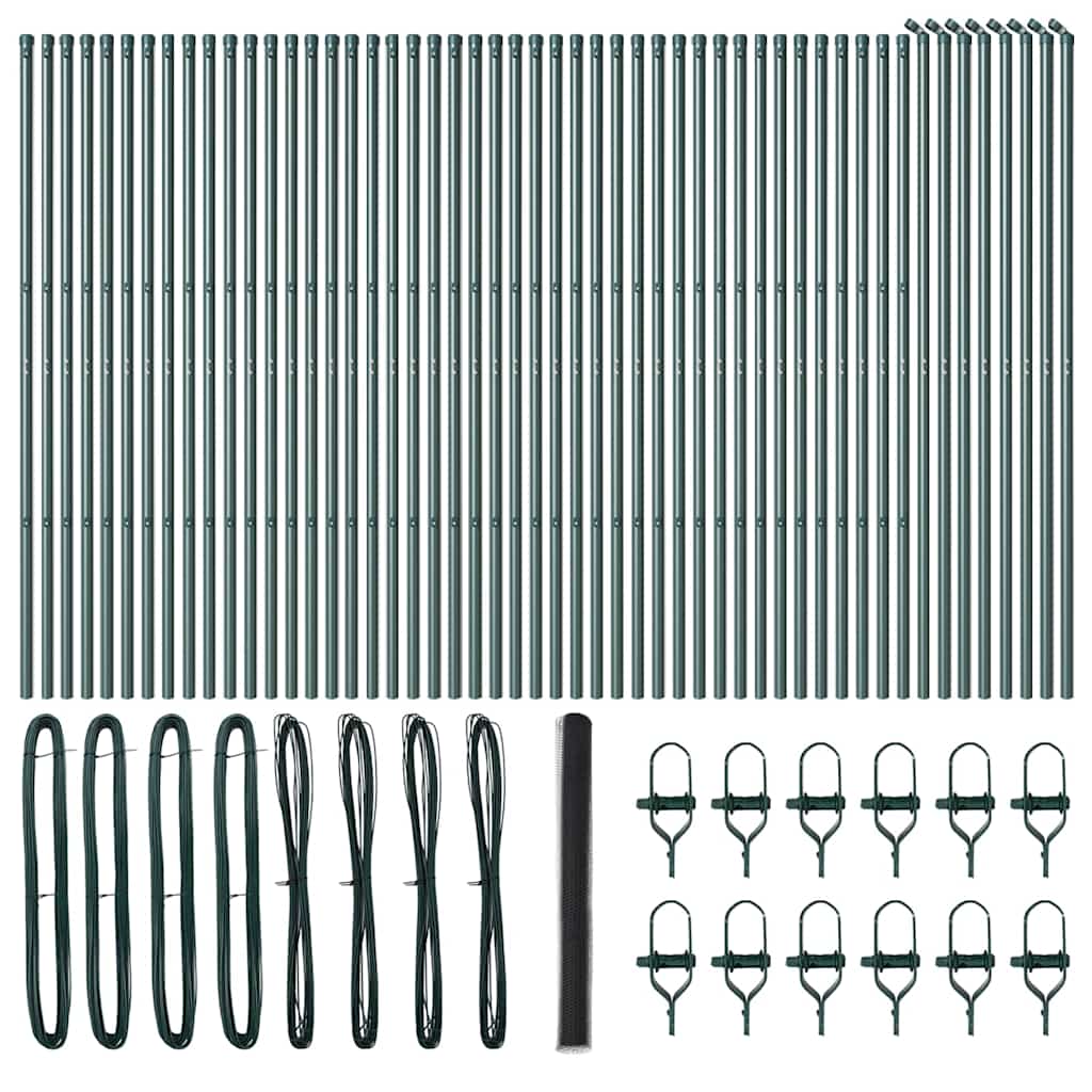 Hexagon Fence Grey 1.6x100 m Steel