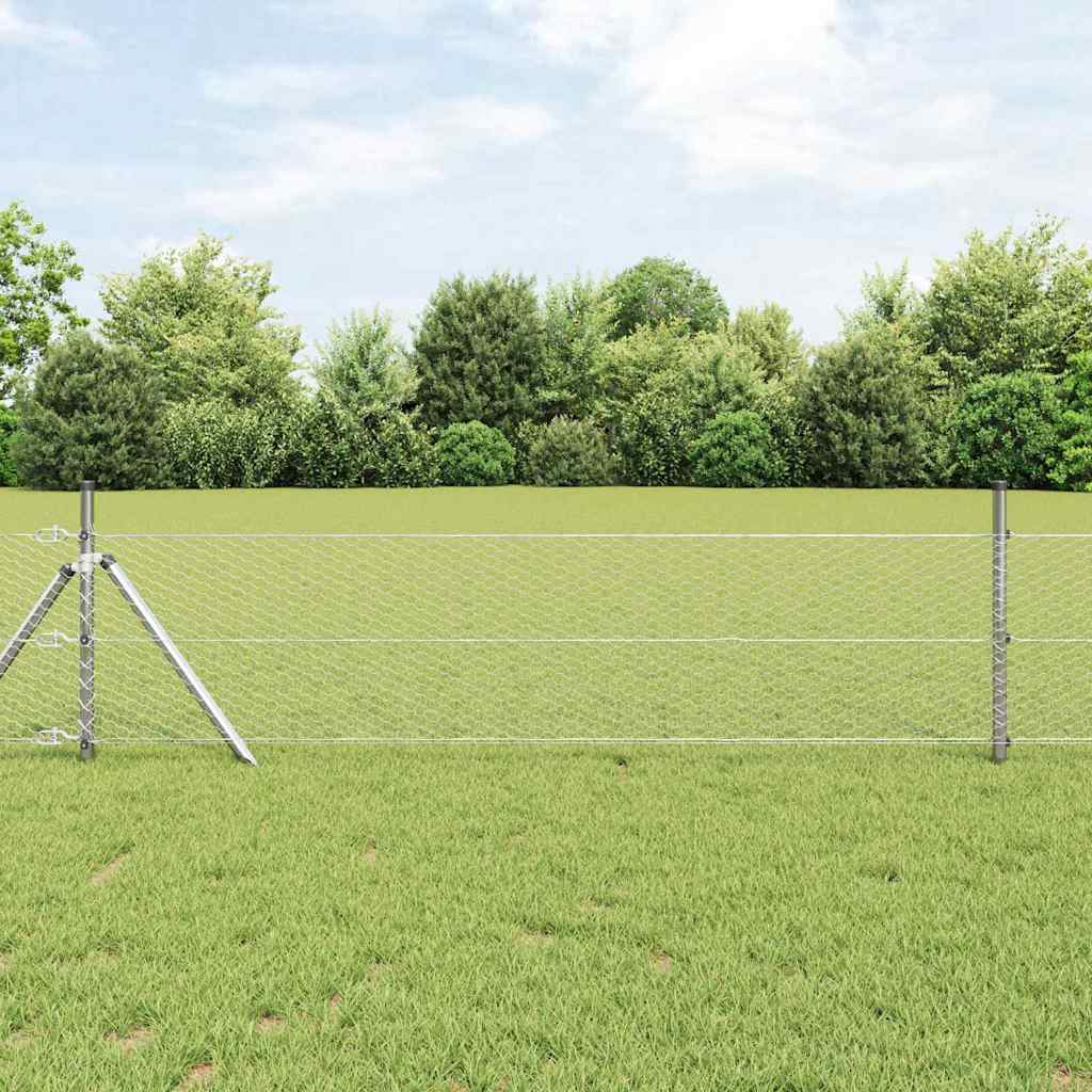 Hexagon Fence 0.4x100 m Galvanised Steel