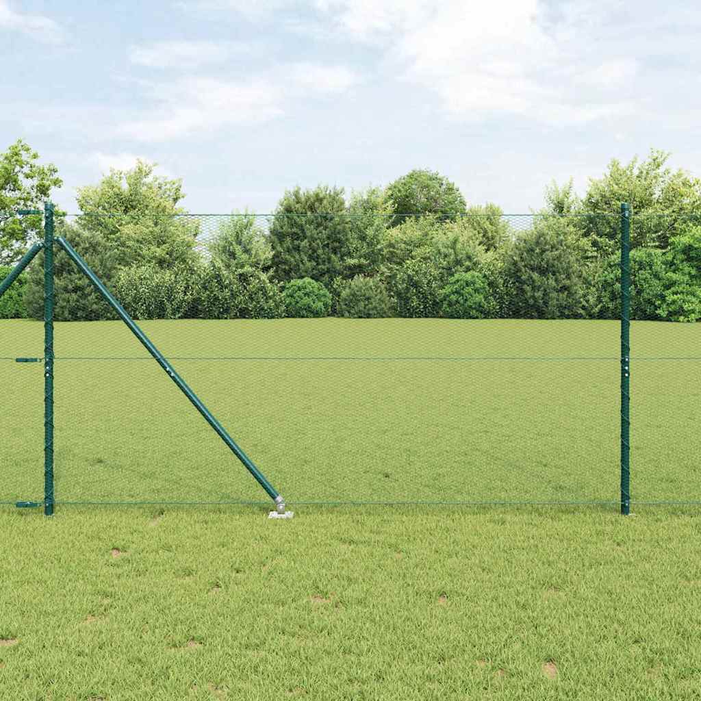 Hexagon Fence Green 1.4x50 m Steel