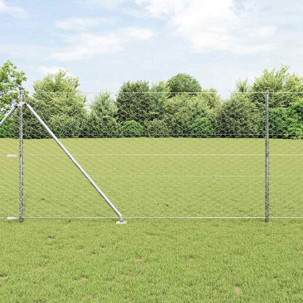 Hexagon Fence 1,2x50 m Galvanised Steel