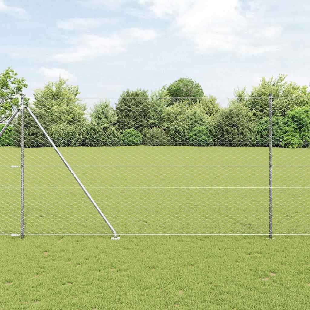 Hexagon Fence 1.5x100 m Galvanised Steel