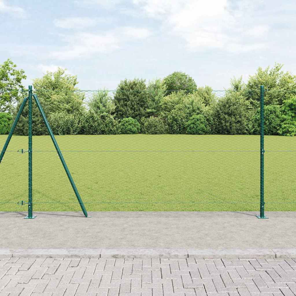 Hexagon Fence Green 1.2x100 m Steel