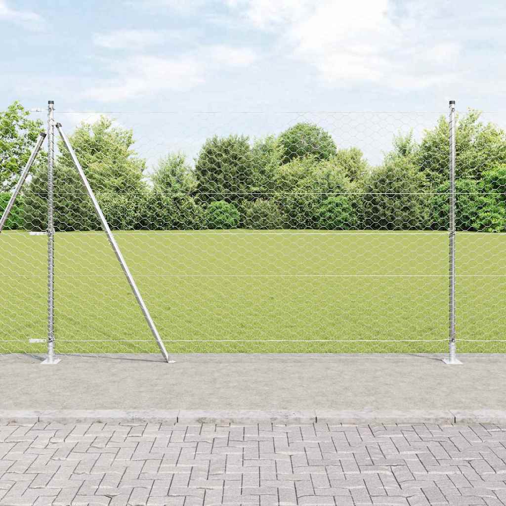 Hexagon Fence 1.4x100 m Galvanised Steel