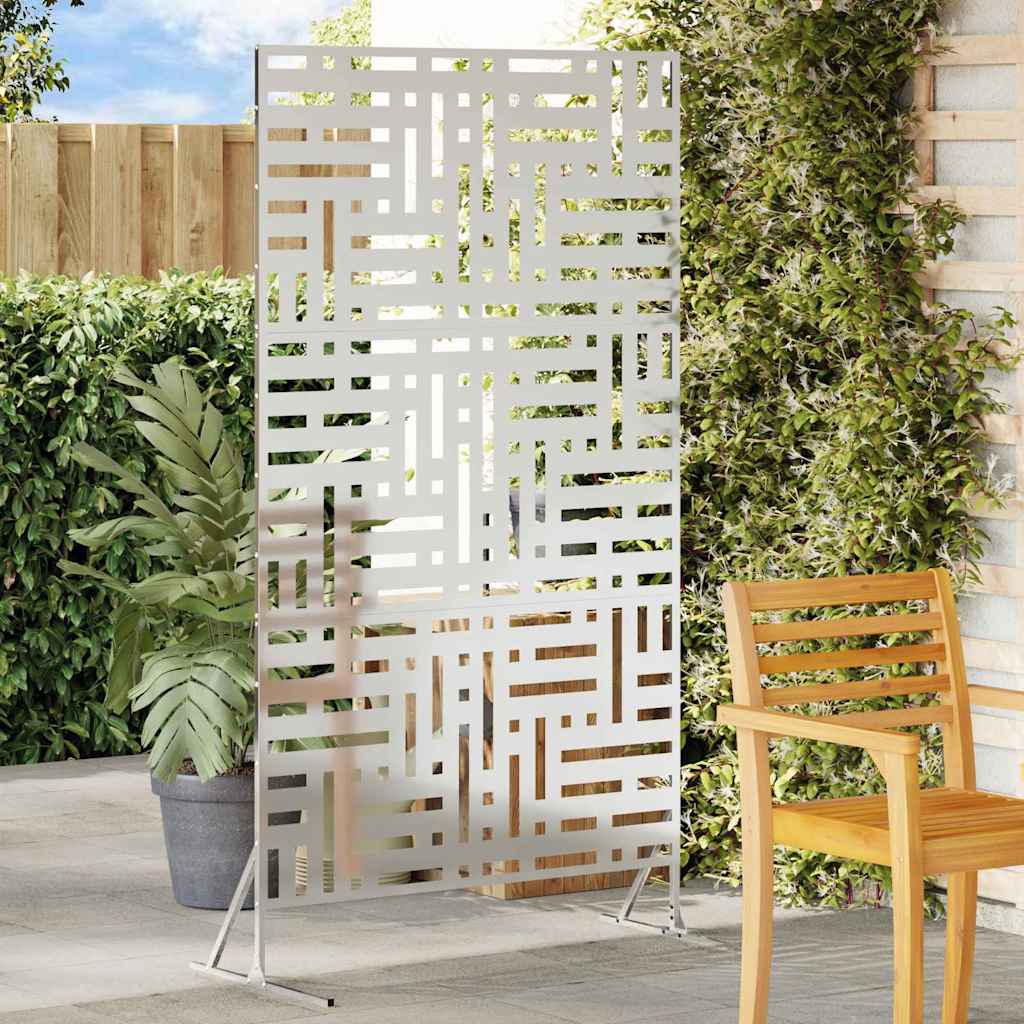 Privacy Screen 180 cm Galvanised Steel