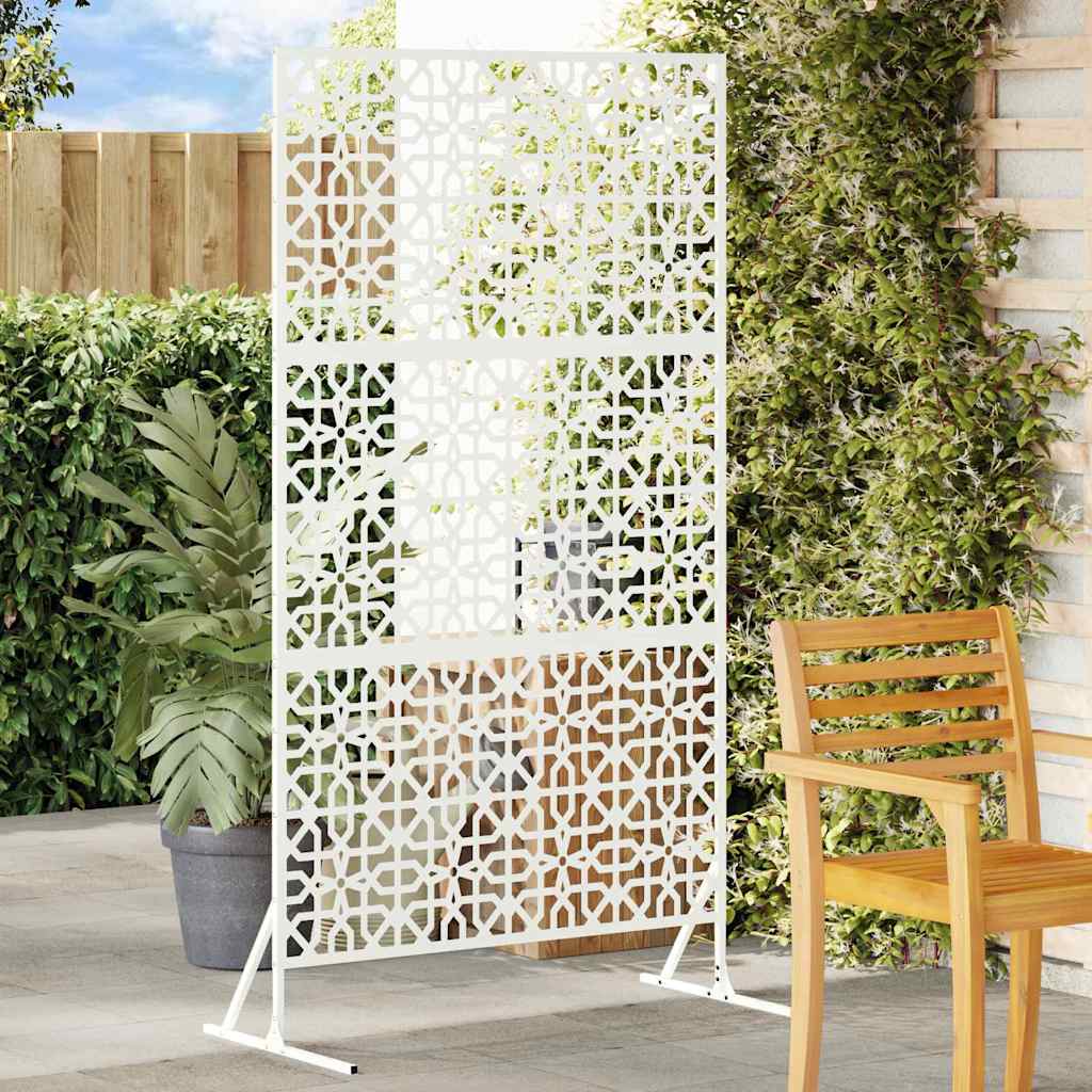 Privacy Screen - White, 100x50x180 cm, Steel