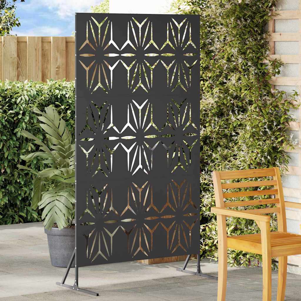 Privacy Screen - Black, 100x50x180 cm, Steel.