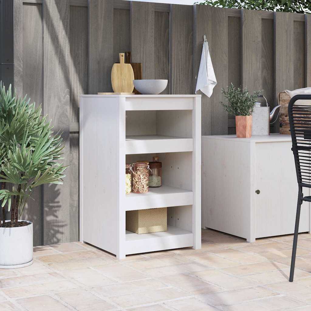 Kitchen Cabinet White Pinewood Solid Pine Wood Standard