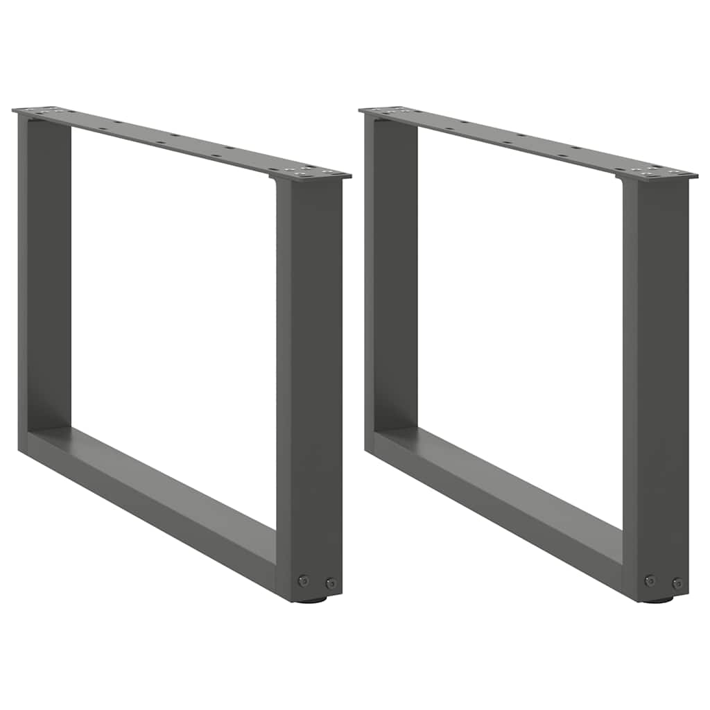 Coffee Table Legs U-Shaped 2 pcs Anthracite 70x(42-43) cm Steel