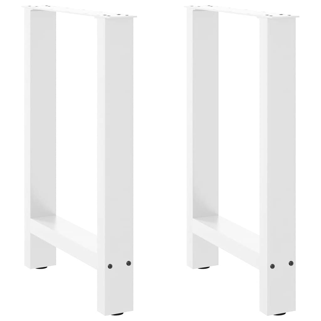 Coffee Table Legs White 2 pcs 50x(72-73) cm Steel