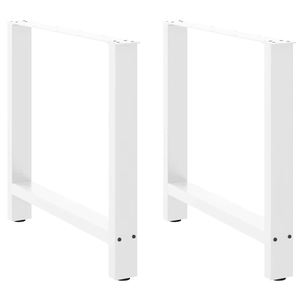 Coffee Table Legs White 2 pcs 80x(72-73) cm Steel