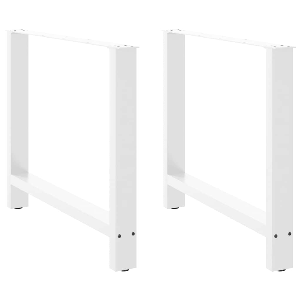 Coffee Table Legs White 2 pcs 100x(72-73) cm Steel