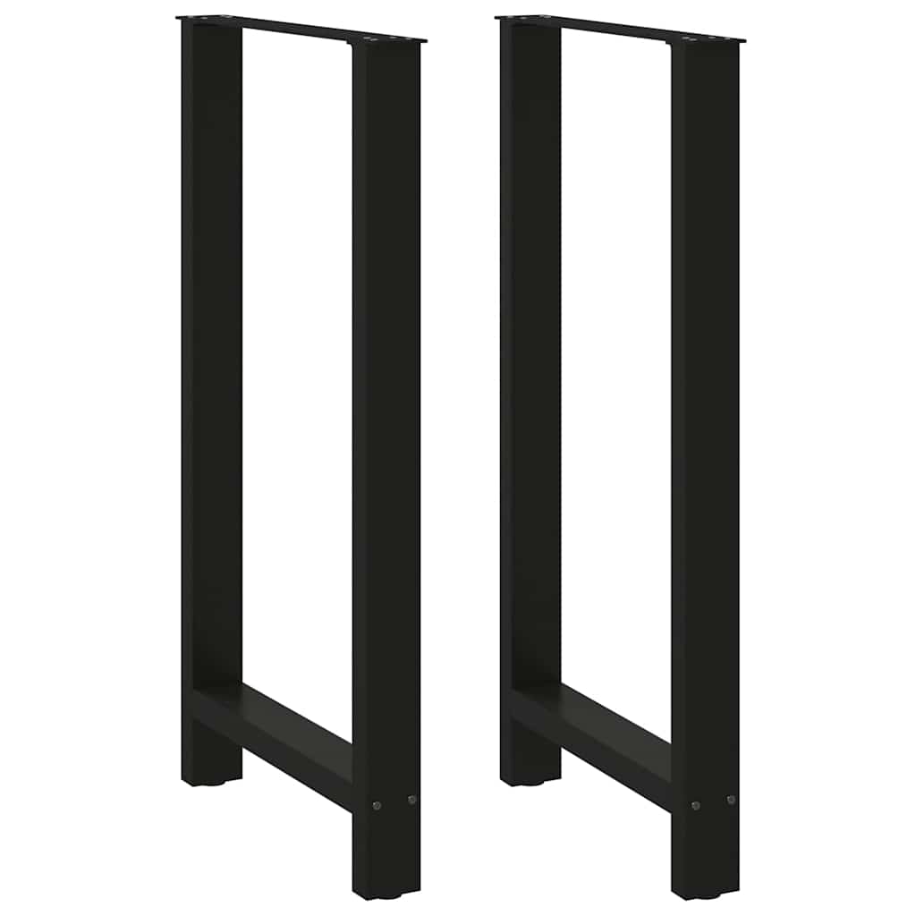 Coffee Table Legs Black 2 pcs 60x(110-111) cm Steel