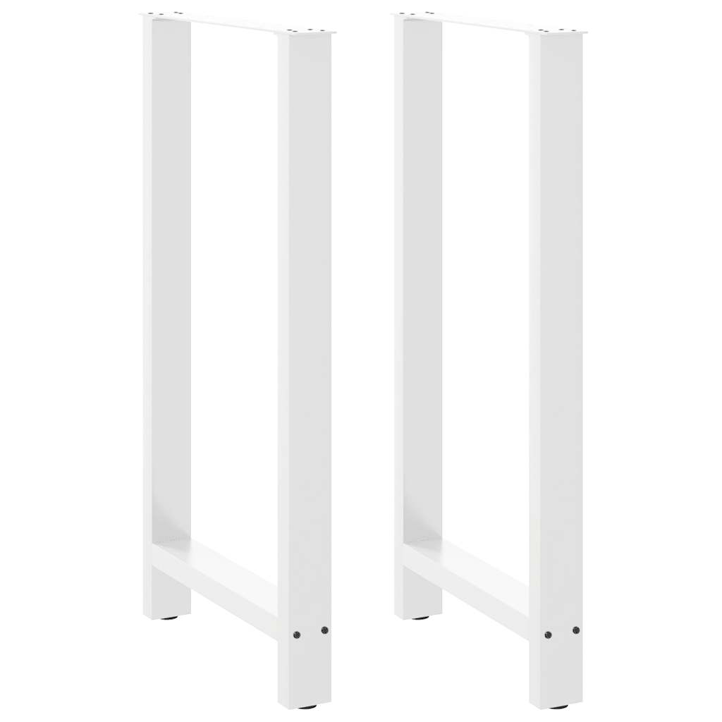 Coffee Table Legs White 2 pcs 60x(110-111) cm Steel