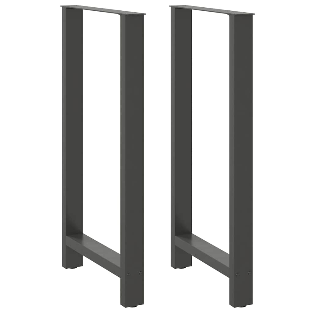 Coffee Table Legs Anthracite 2 pcs 60x(110-111) cm Steel