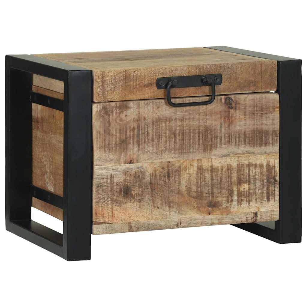 Storage Chests 40x30x30cm Solid Mango Wood and Metal