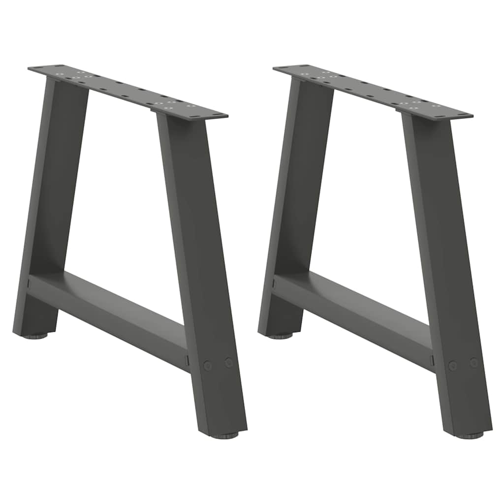 Coffee Table Legs A-Shaped 2 pcs Anthracite 60x(42-43) cm Steel