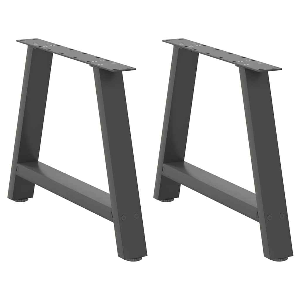 Coffee Table Legs A-Shaped 2 pcs Anthracite 70x(42-43) cm Steel