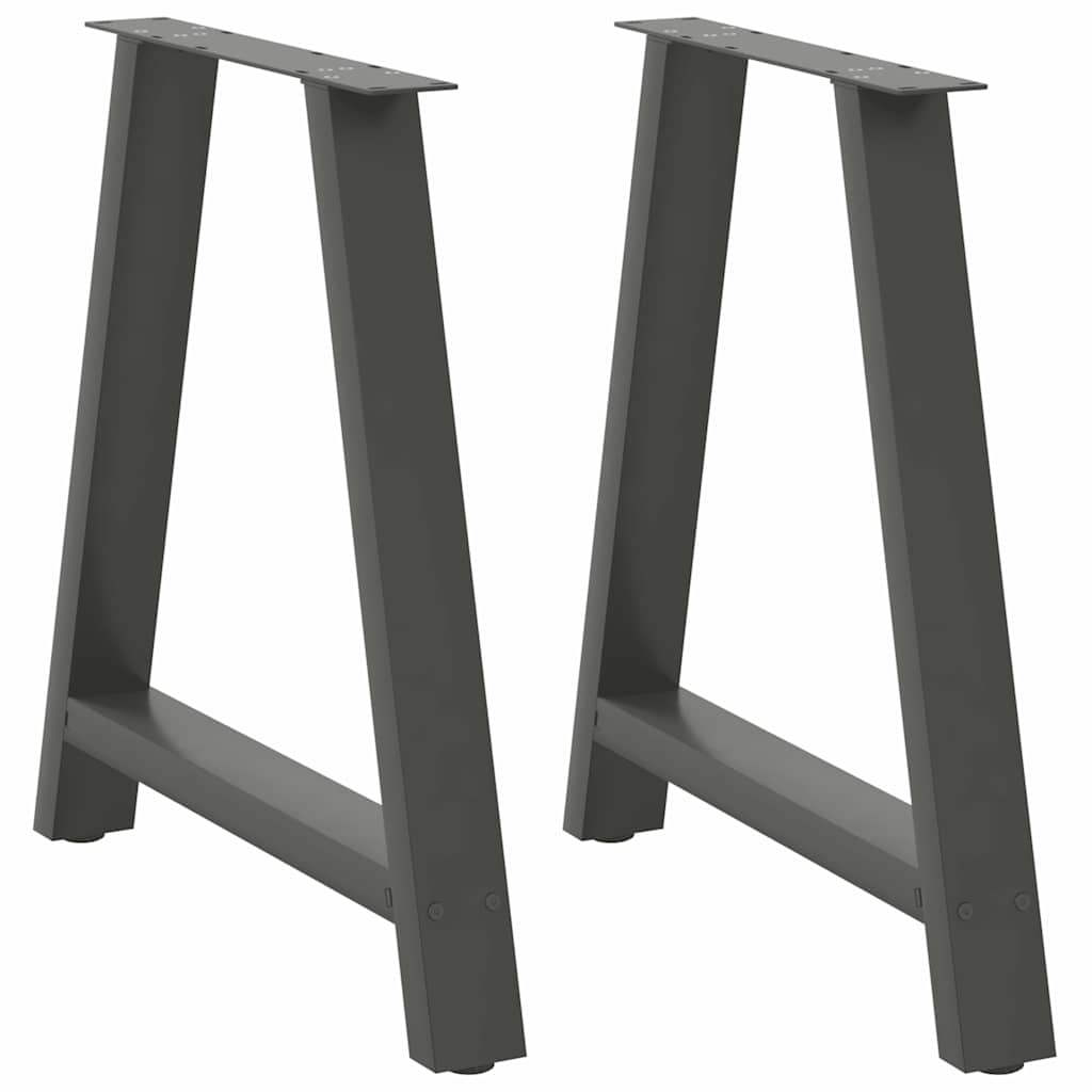 Coffee Table Legs A-Shaped 2 pcs Anthracite 80x(72-73) cm Steel