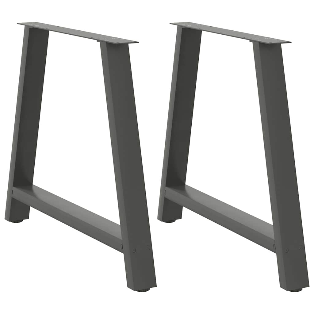 Coffee Table Legs A-Shaped 2 pcs Anthracite 100x(72-73) cm Steel