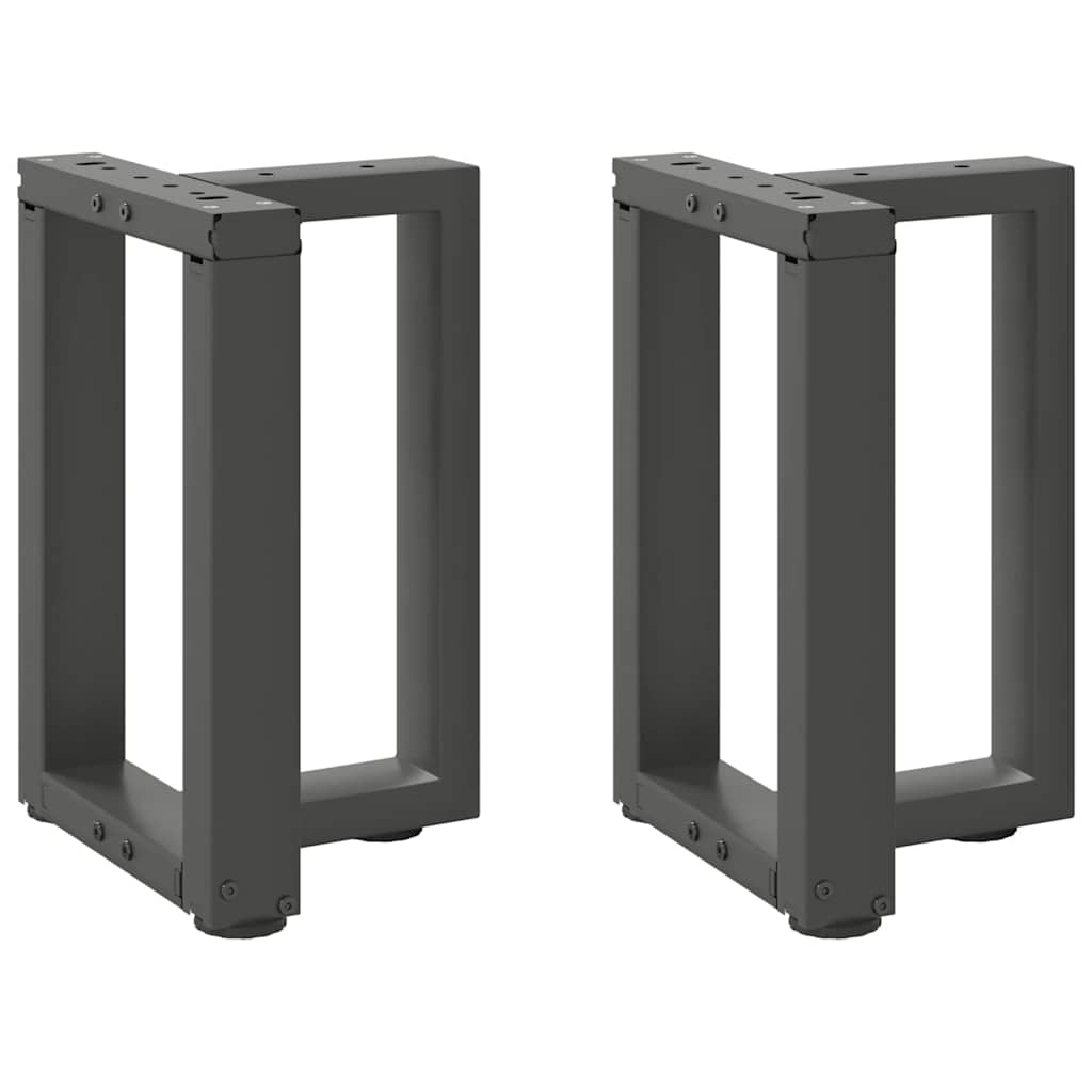 Coffee Table Legs T-Shaped 2 pcs Anthracite 38x25x(42-43) cm Steel