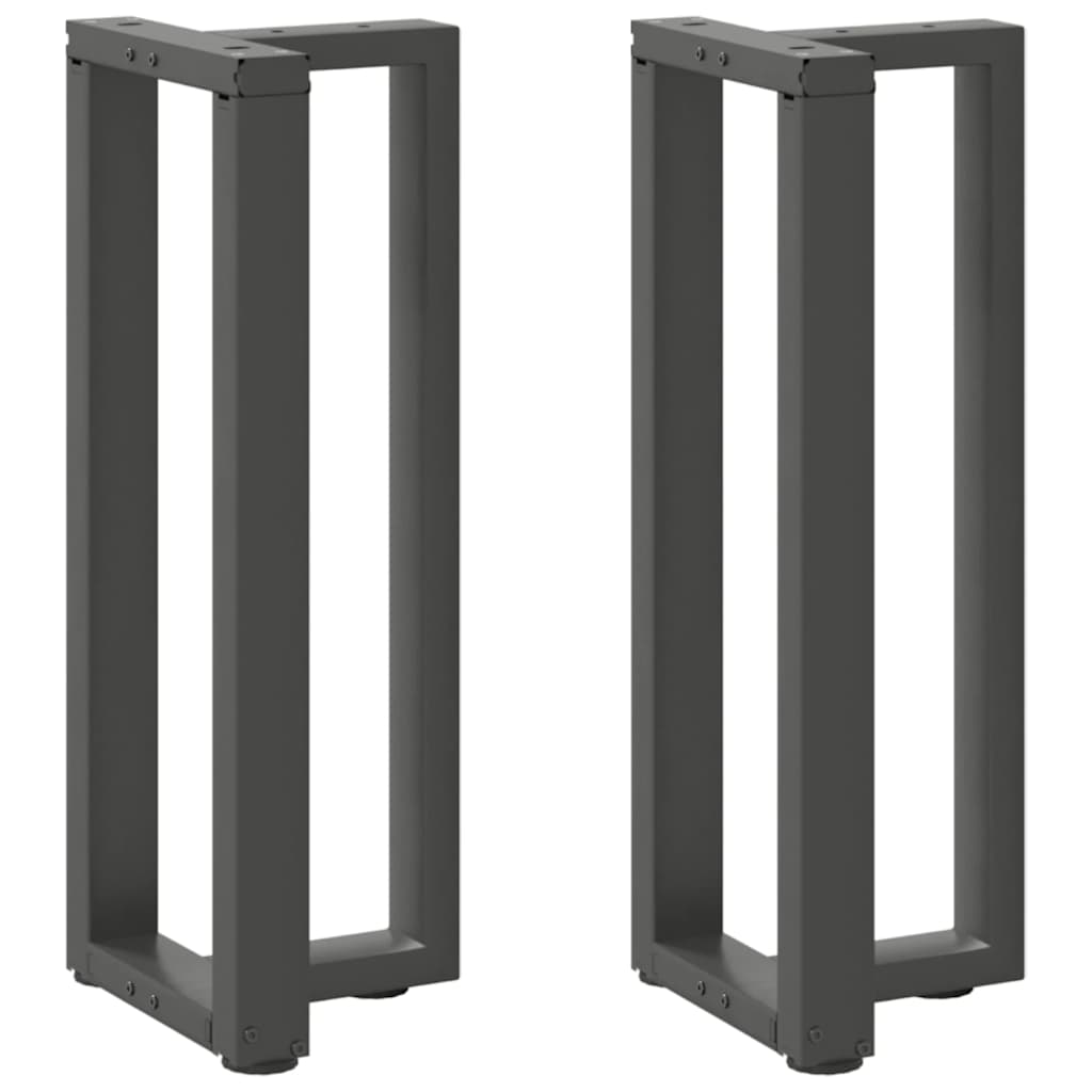 Console Table Legs T-Shaped 2 pcs Anthracite 25x28x(72-73) cm Steel
