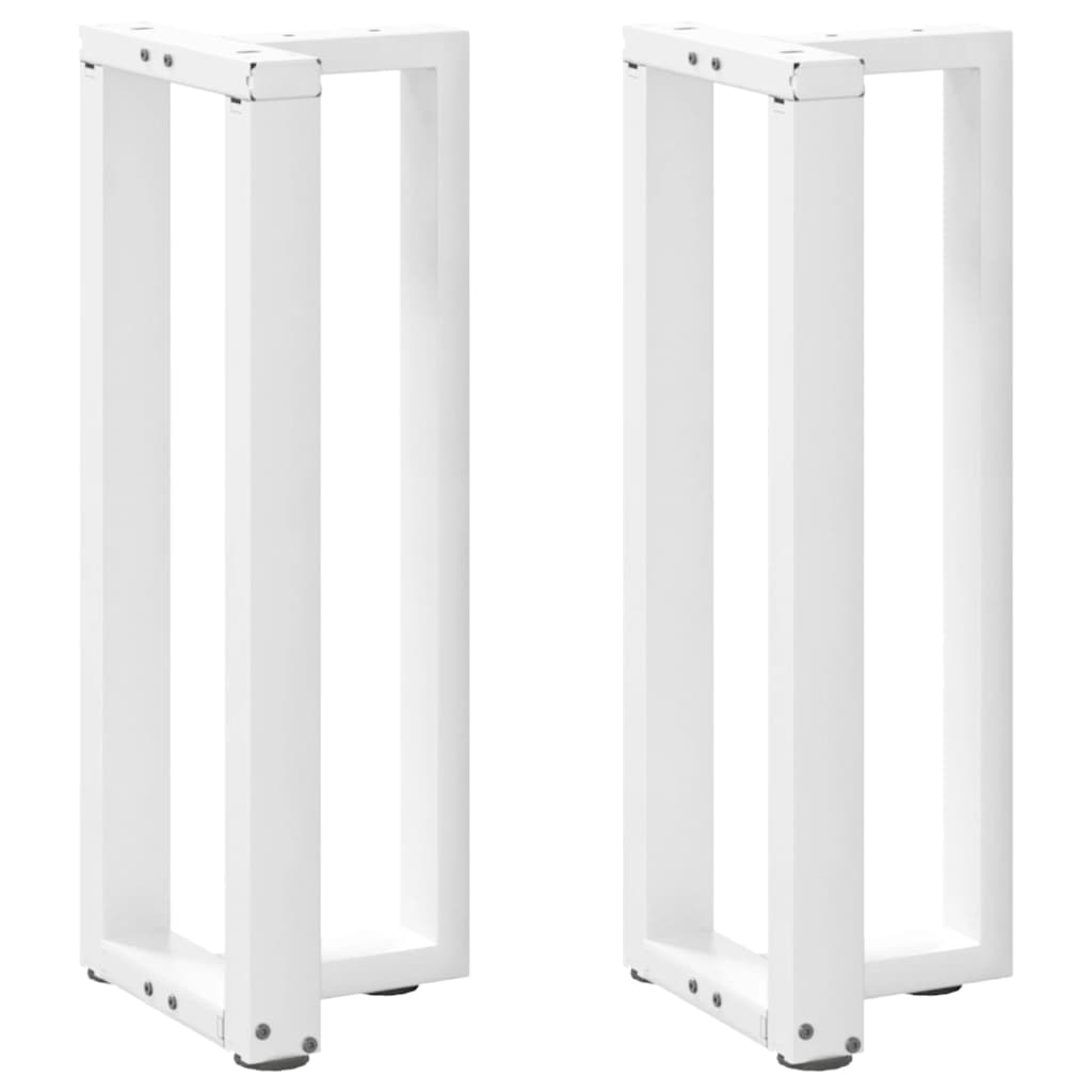Console Table Legs T-Shaped 2 pcs White 38x25x(72-73) cm Steel