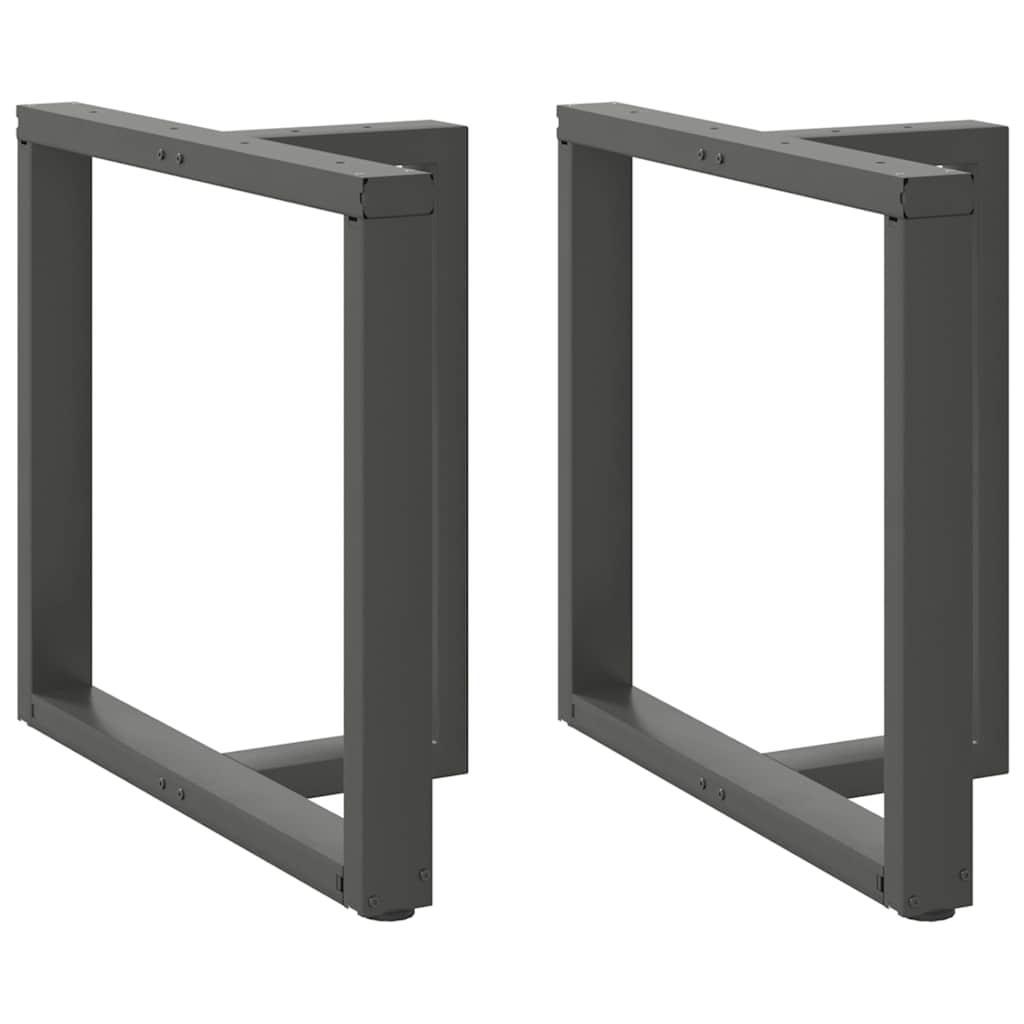 Dining Table Legs T-Shaped 2 pcs Anthracite 70x35x(72-73) cm Steel