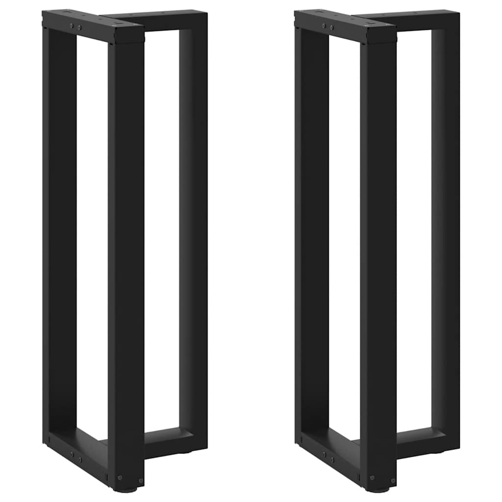 Bar Table Legs T-Shaped 2 pcs Black 40x35x(110-111) cm Steel